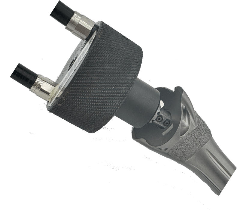 Small taper inserted in stem 1a